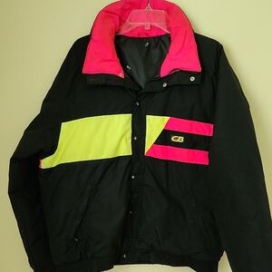 Vintage CB Sports 90s  Colorblock Ski Puffer Jacket